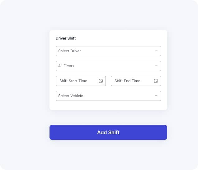 Driver Shift Management feature