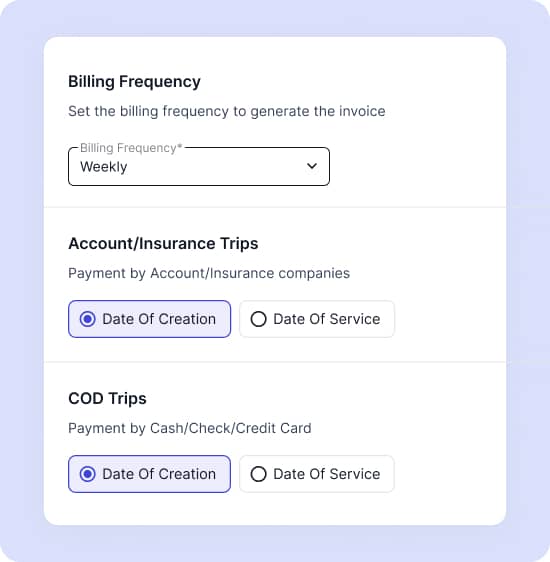 Invoicing and managing NEMT claims